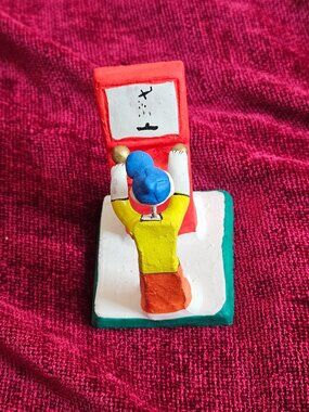 VINTAGE OAXACAN GAME PLAYER SCULPTURE Sink The Battleship..